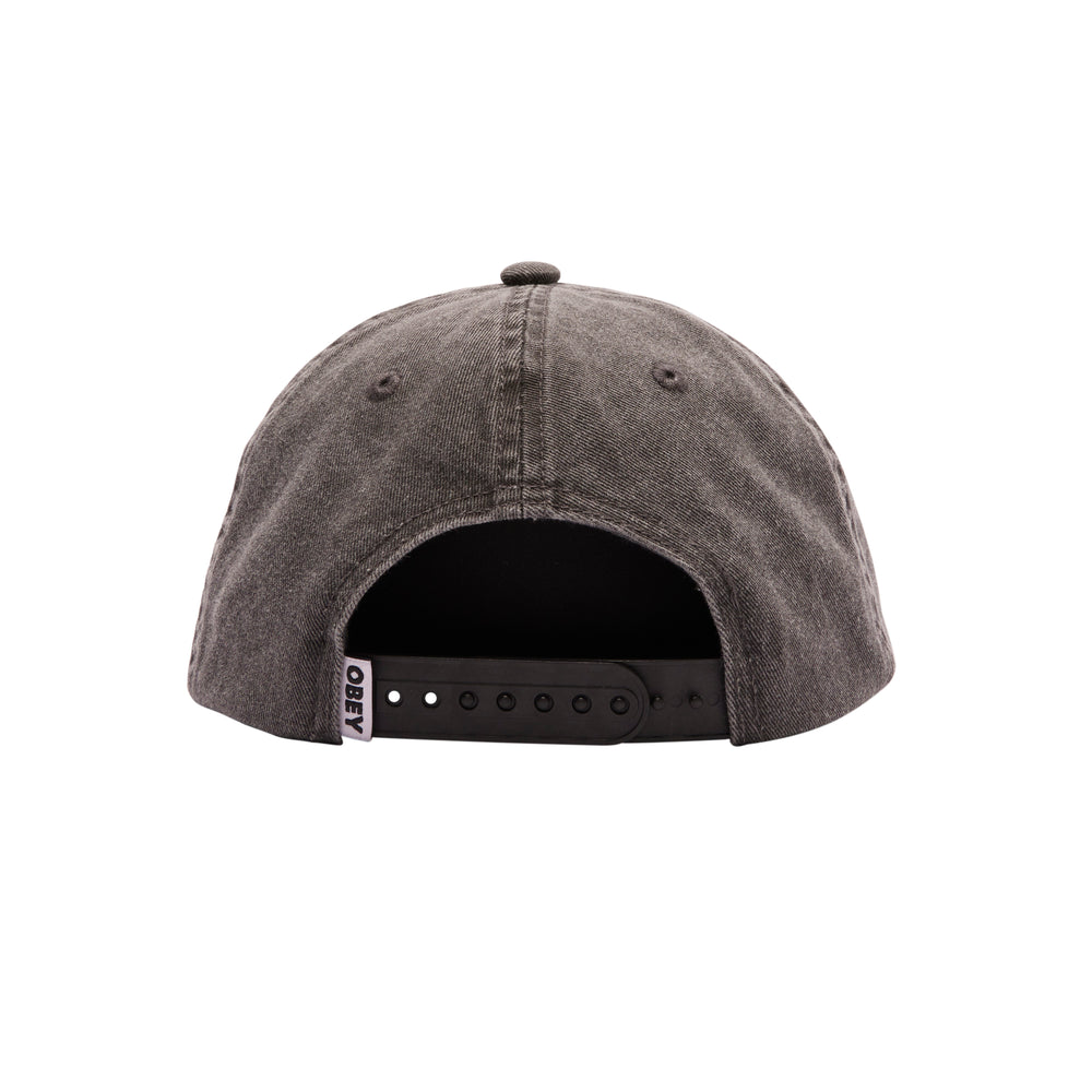 OBEY PIGMENT STUDIO 6 PANEL BLACK CAP