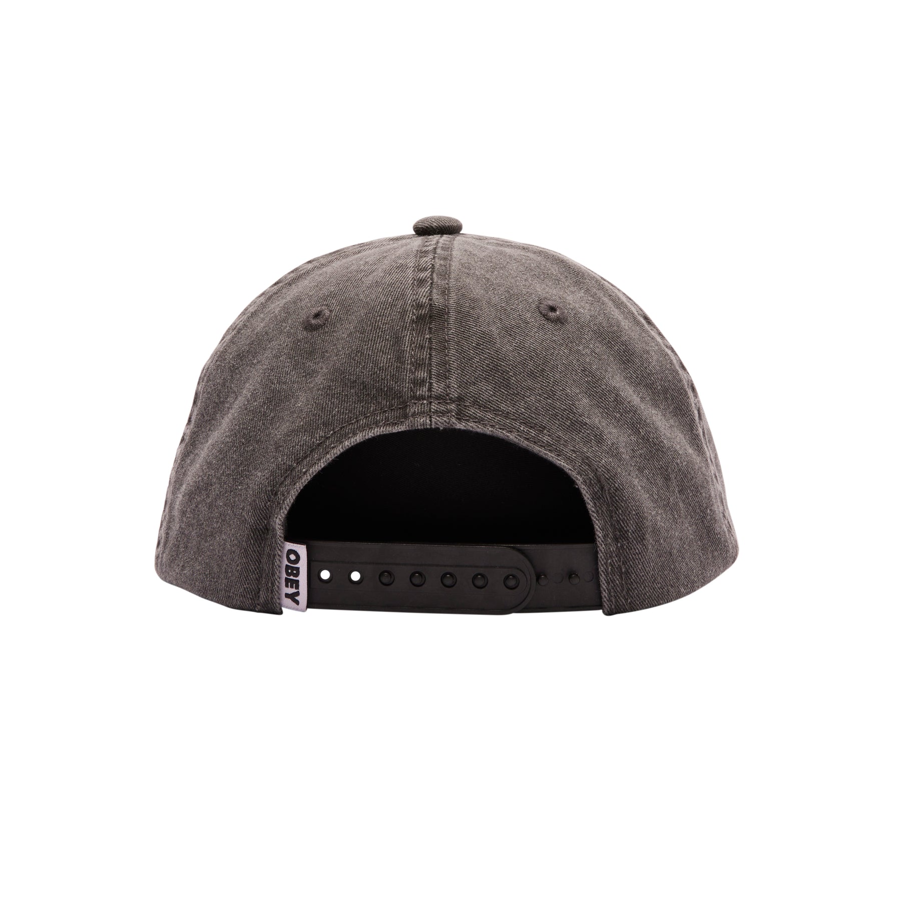 OBEY PIGMENT STUDIO 6 PANEL BLACK CAP