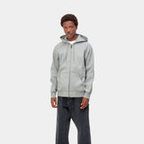 HOOD ZIP CARHARTT WIP CHASE GRAY HEATHER