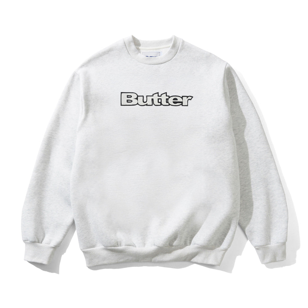 CREW BUTTER SATIN APPLIQUE ASH
