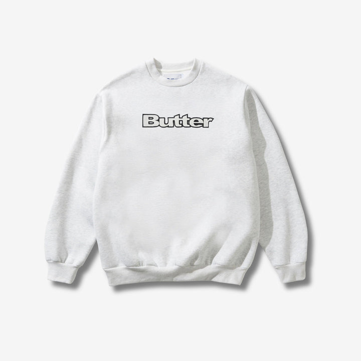 CREW BUTTER SATIN APPLIQUE ASH