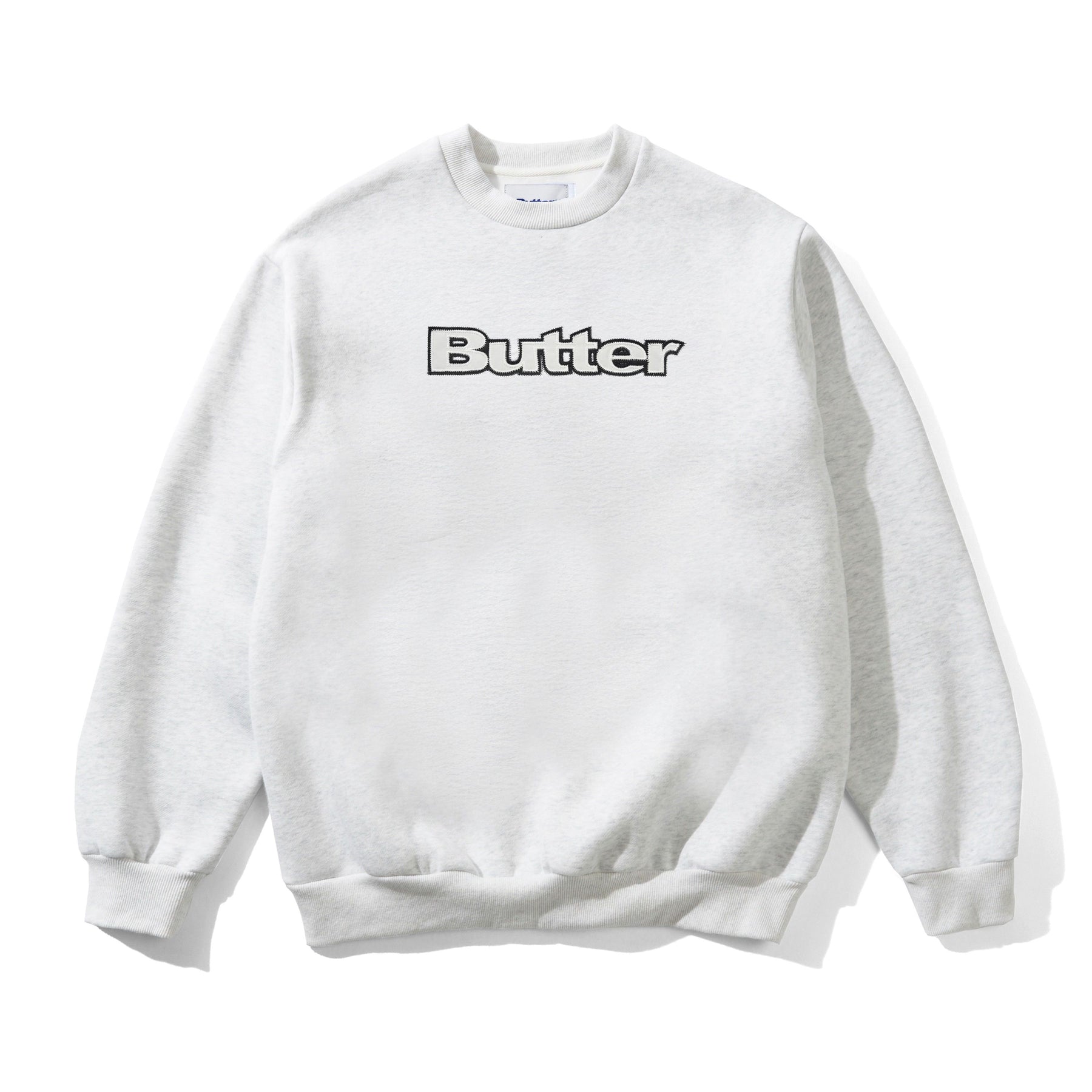 CREW BUTTER SATIN APPLIQUE ASH