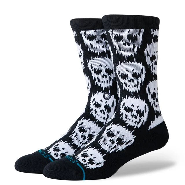 CALCETINES STANCE STATIC SKULL BLACK