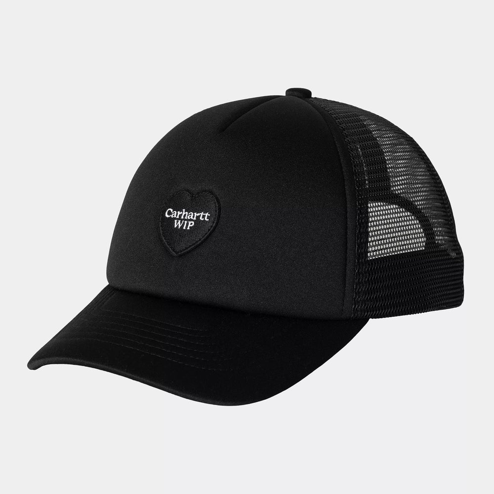 CARHARTT WIP HEART TRUCKER BLACK CAP