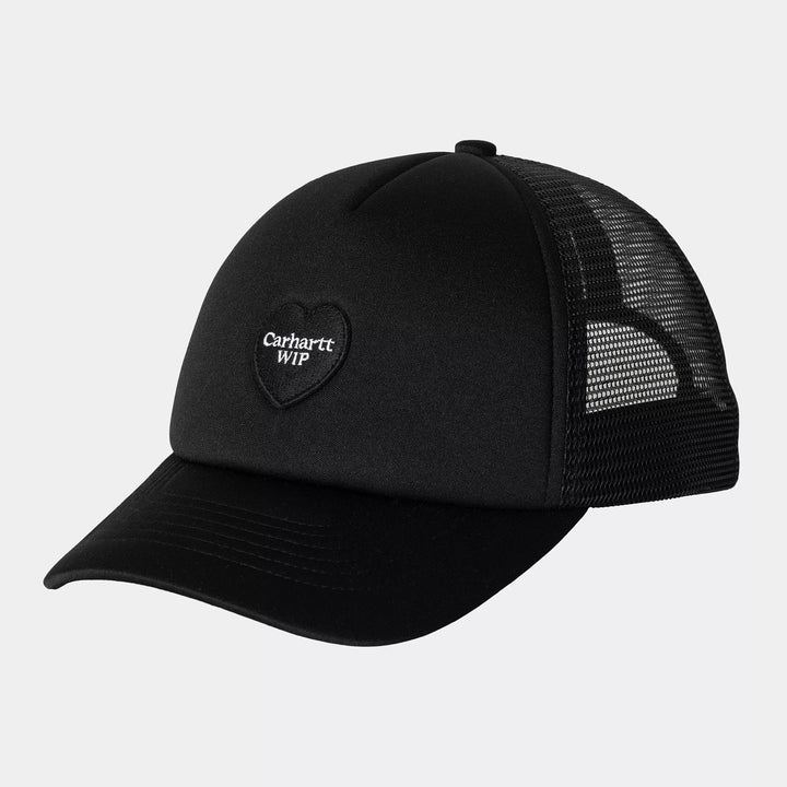 CARHARTT WIP HEART TRUCKER BLACK CAP