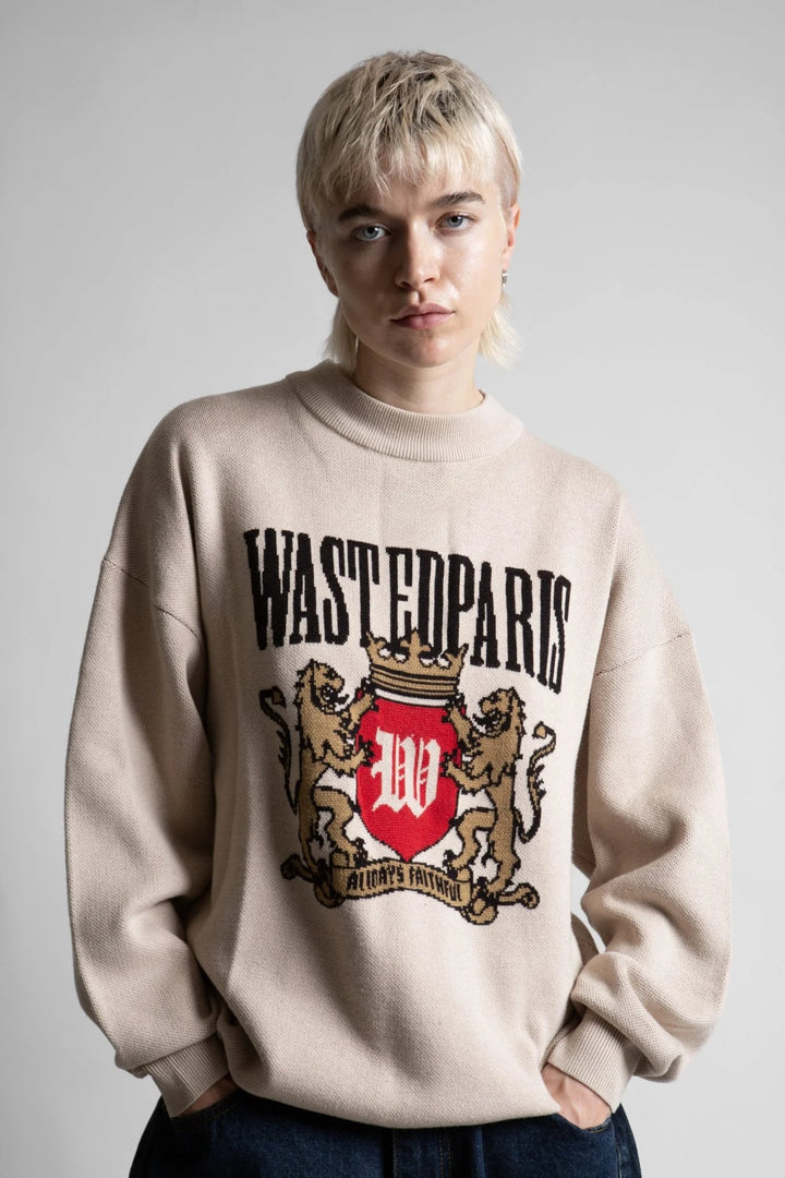 SWEATER WASTED CREST SAHARA