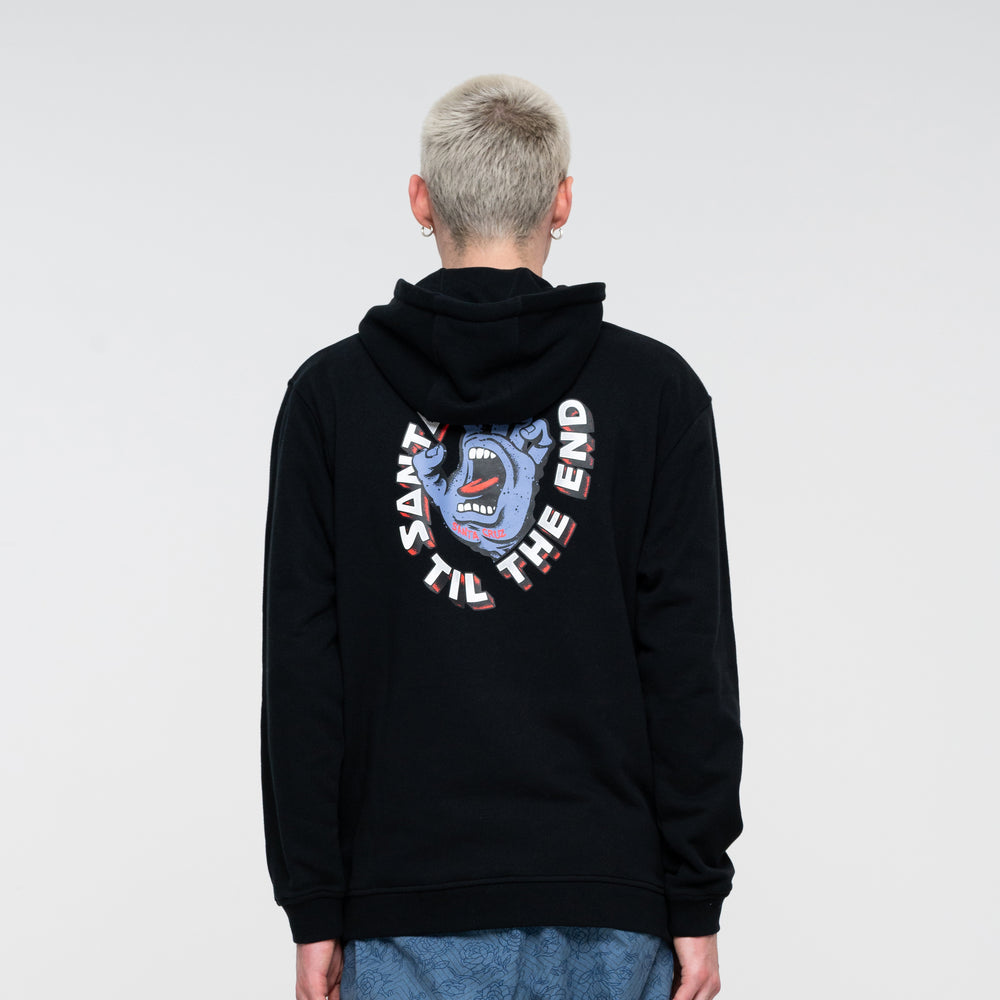 HOOD SANTA TIL THE END HAND BLACK