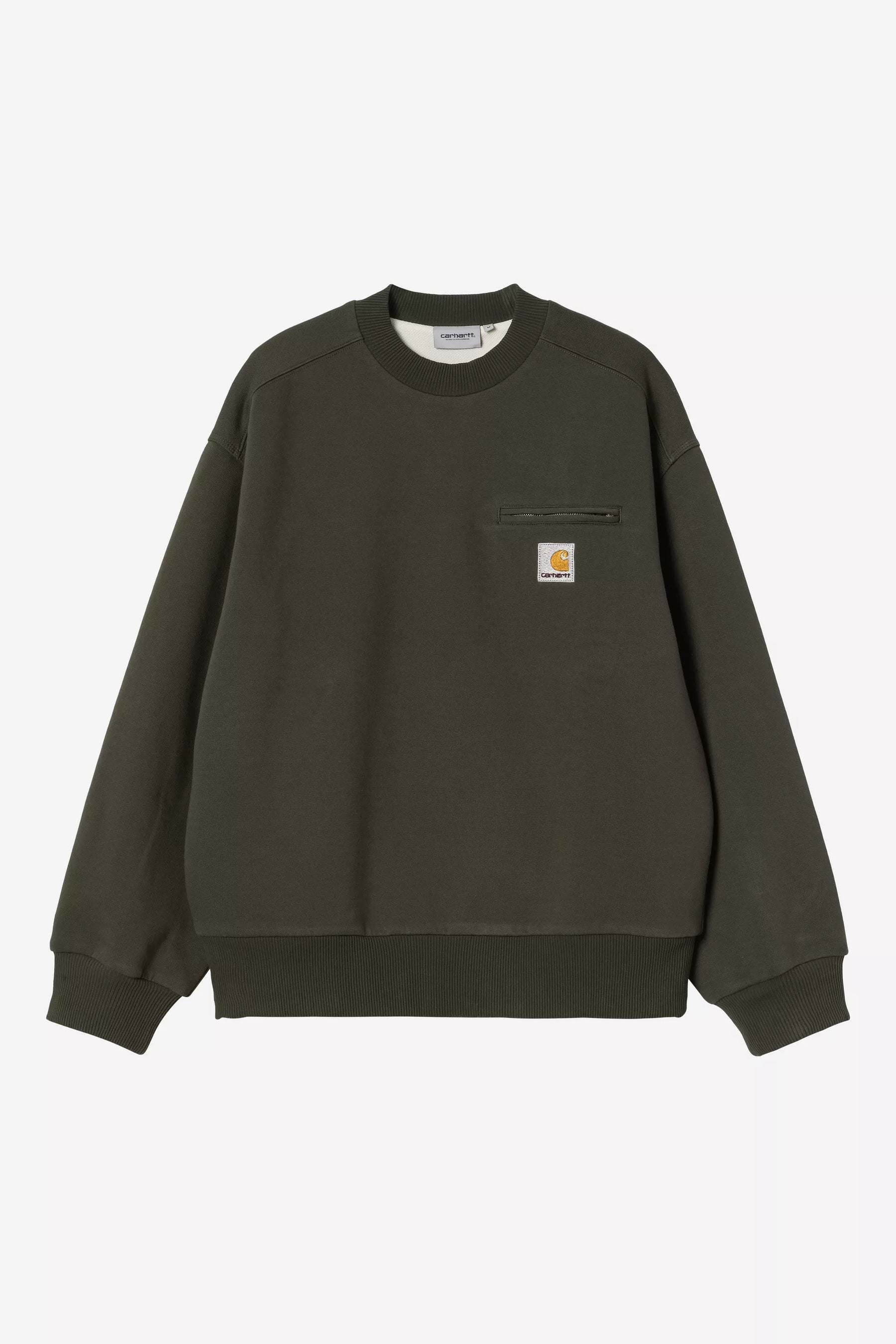 CREW CARHARTT WIP DETROIT OLIVE STONE