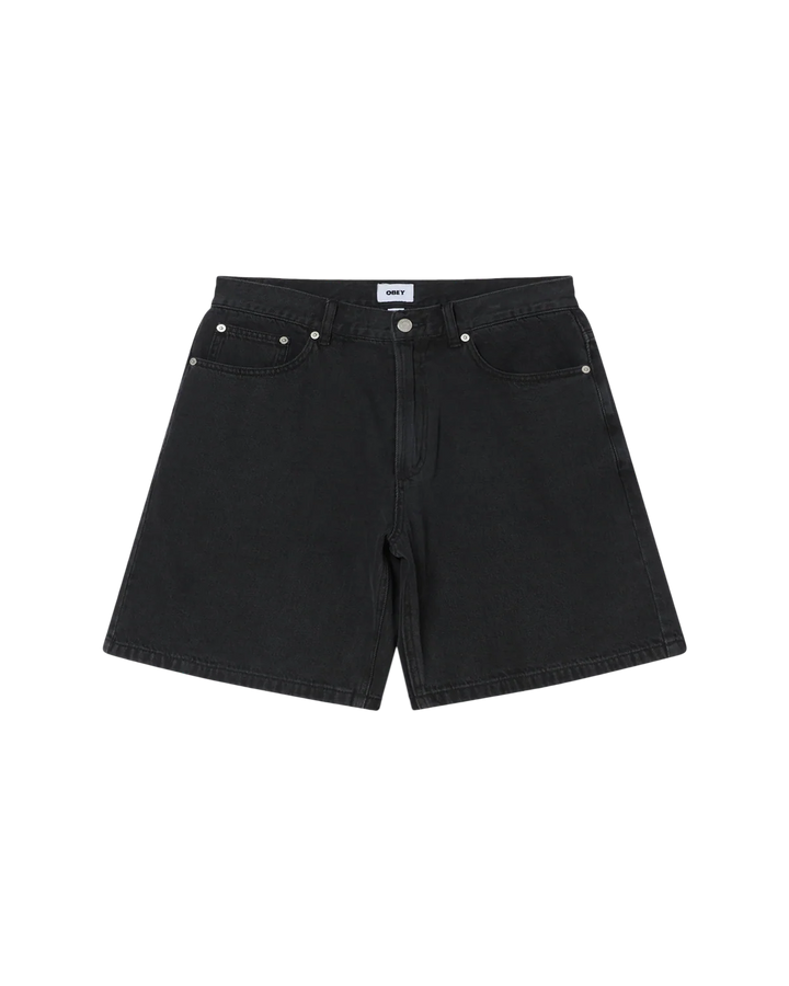 SHORT OBEY EMERSON WASHED BLACK