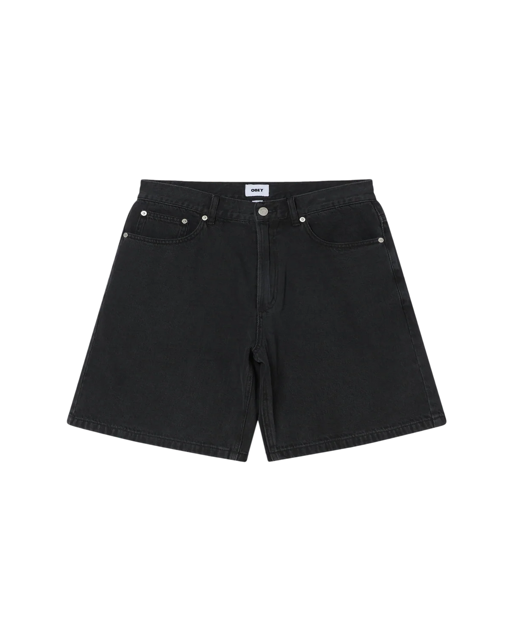 SHORT OBEY EMERSON WASHED BLACK