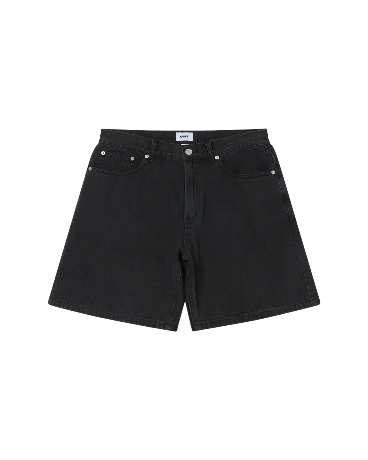 SHORT OBEY EMERSON WASHED BLACK