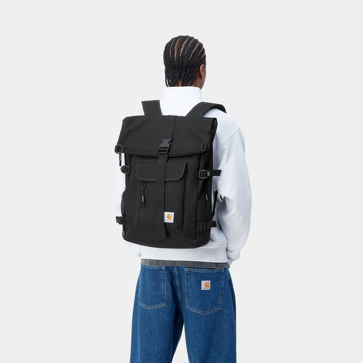 CARHARTT WIP PHILIS BLACK BACKPACK