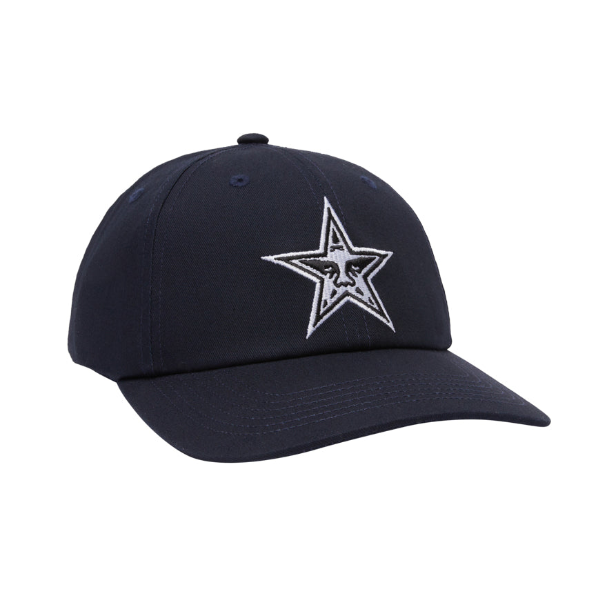 OBEY STAR 6P VELCRO NAVY CAP