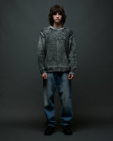 SWEATER OBEY SPRAY EFFECT DARK BLACK