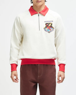HALF ZIP DEUS ALL OTHERS LIGHT GREY