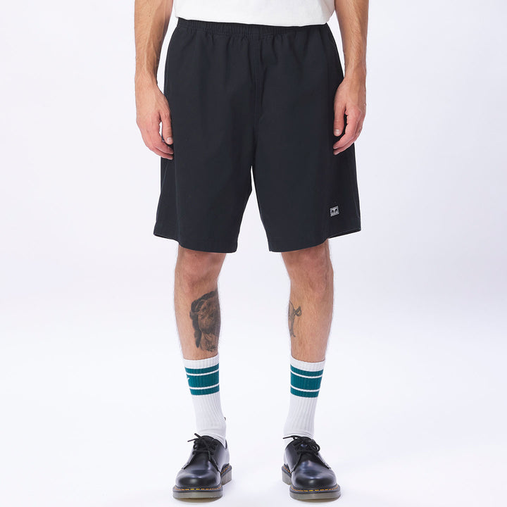 SHORT OBEY EASY RELAXED TWILL BLACK