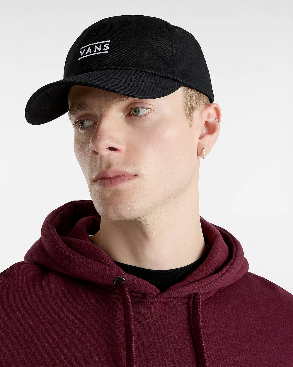 VANS HALF BOX CURVED BLACK CAP