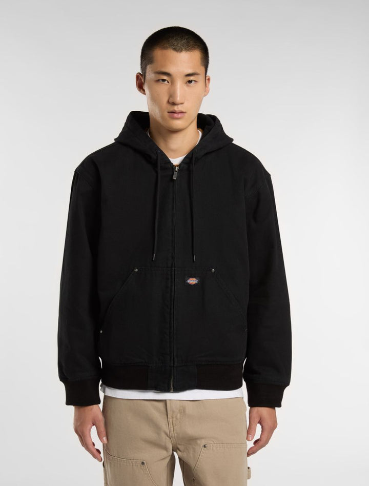 DICKIES HILHAM HOODED CANVAS BLACK
