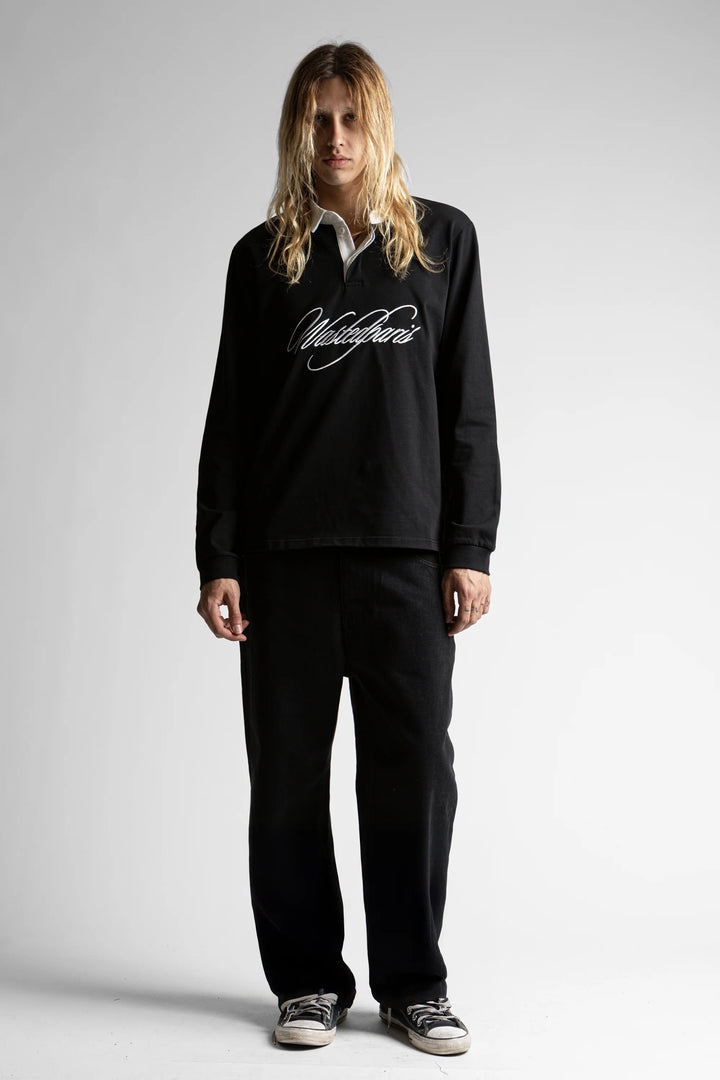 POLO CREW WASTED SCRIPT BLACK
