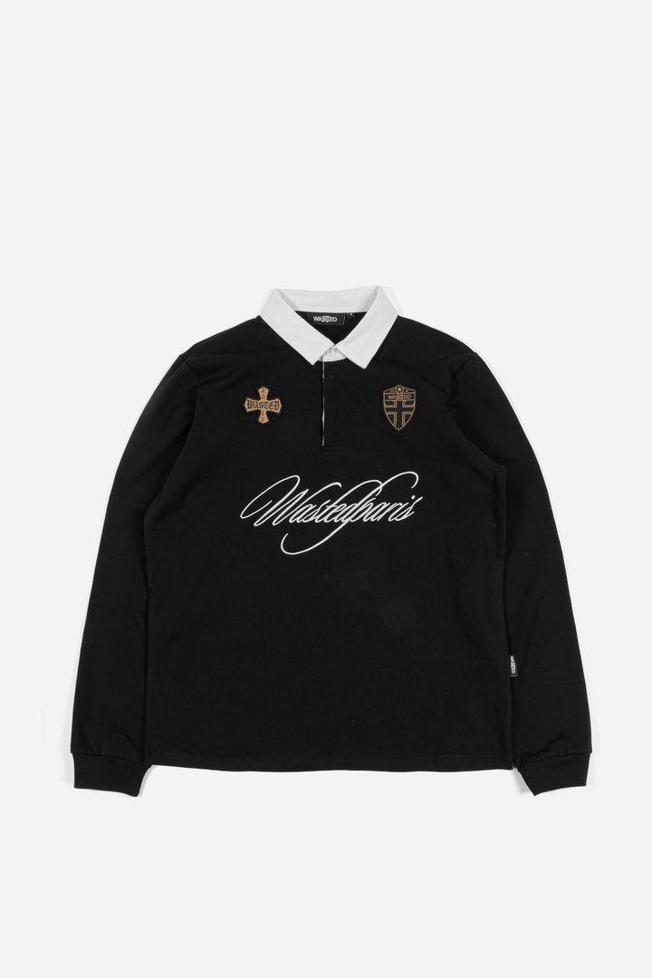 POLO CREW WASTED SCRIPT BLACK