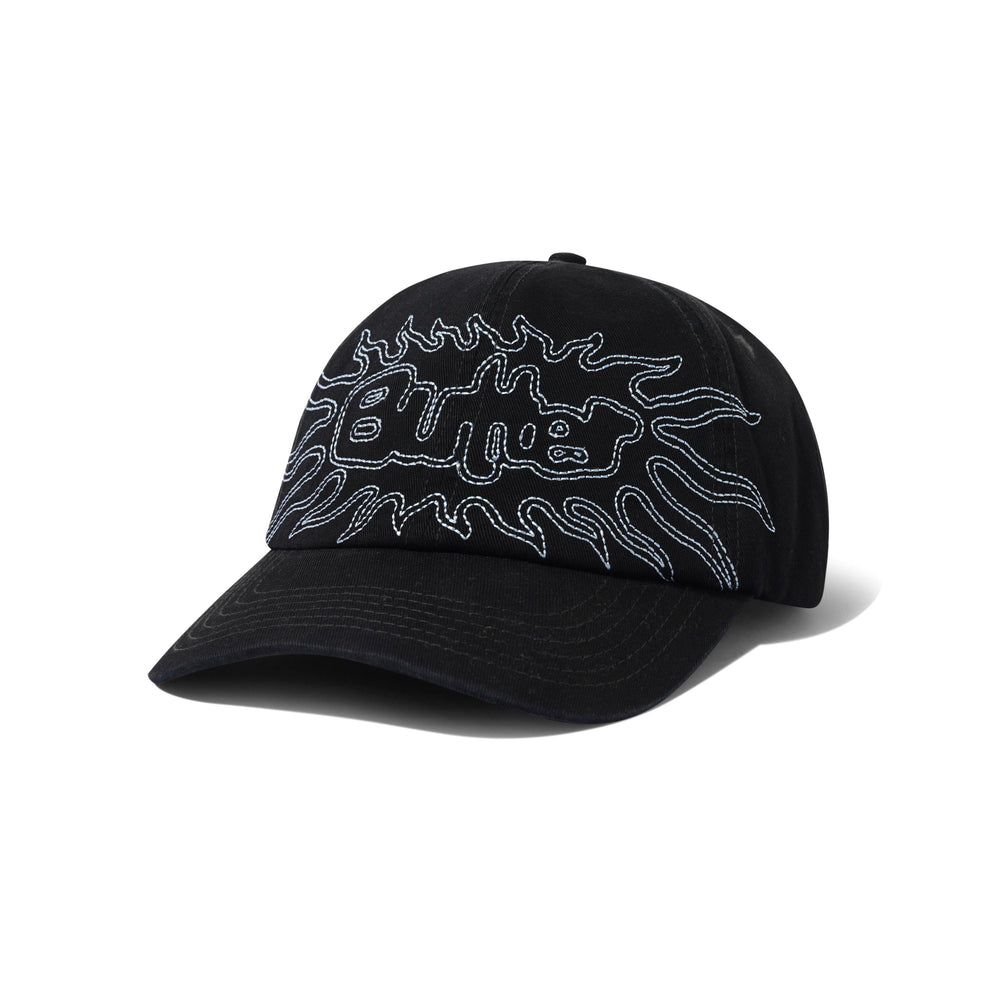 GORRA BUTTER SOLAR 6 PANEL WASHED BLACK