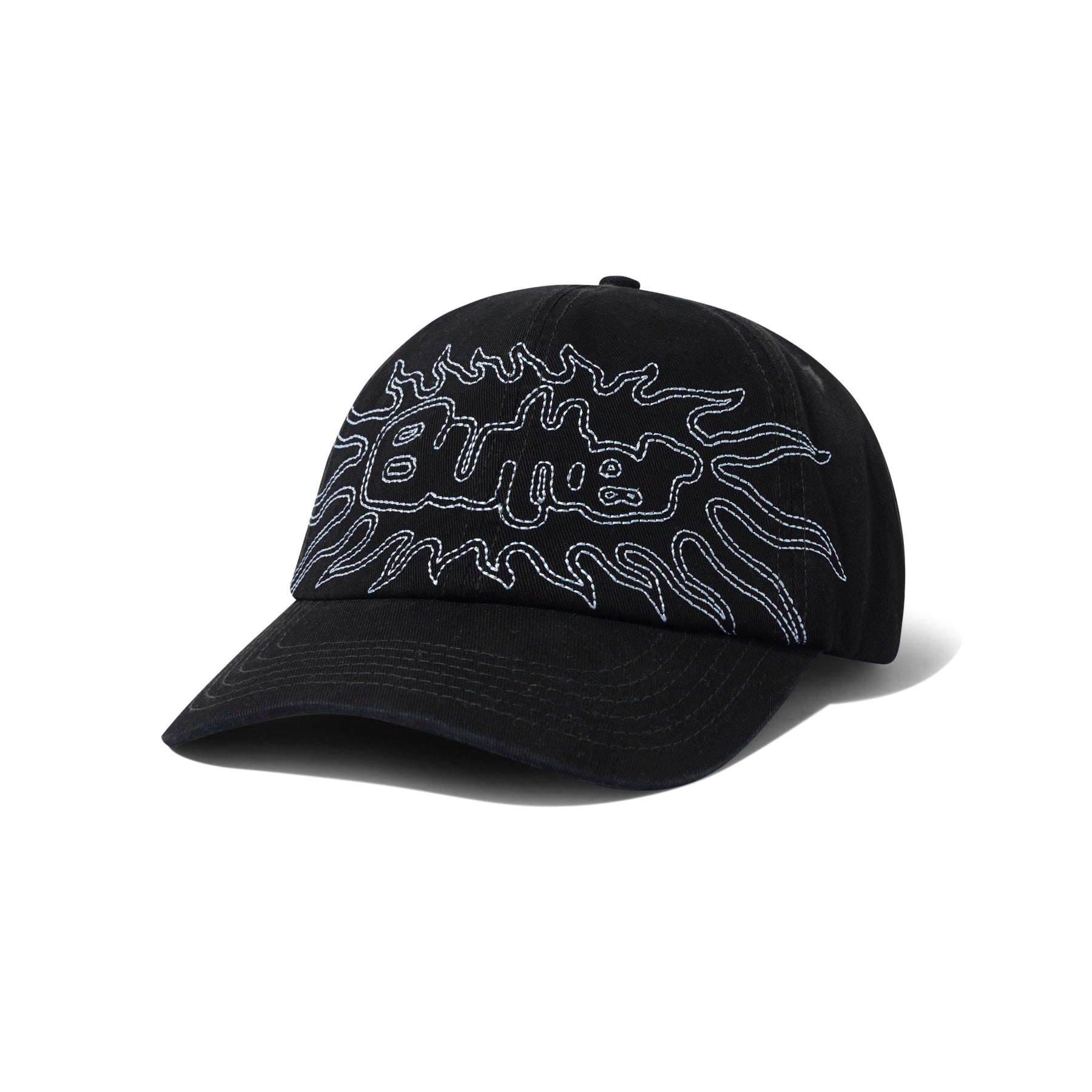 GORRA BUTTER SOLAR 6 PANEL WASHED BLACK