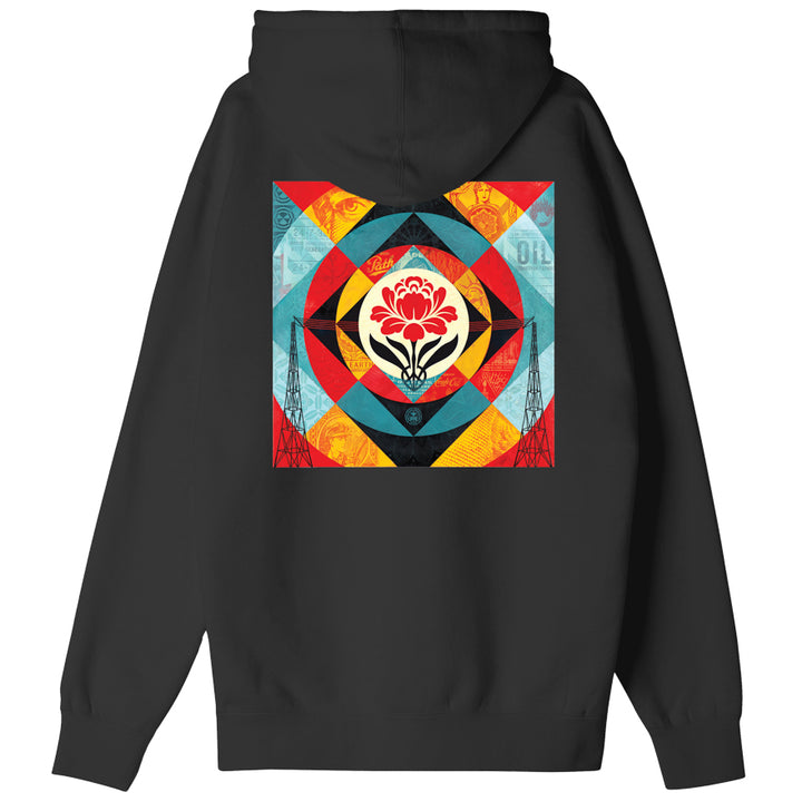 HOOD OBEY GEOMETRIC POWER BLACK