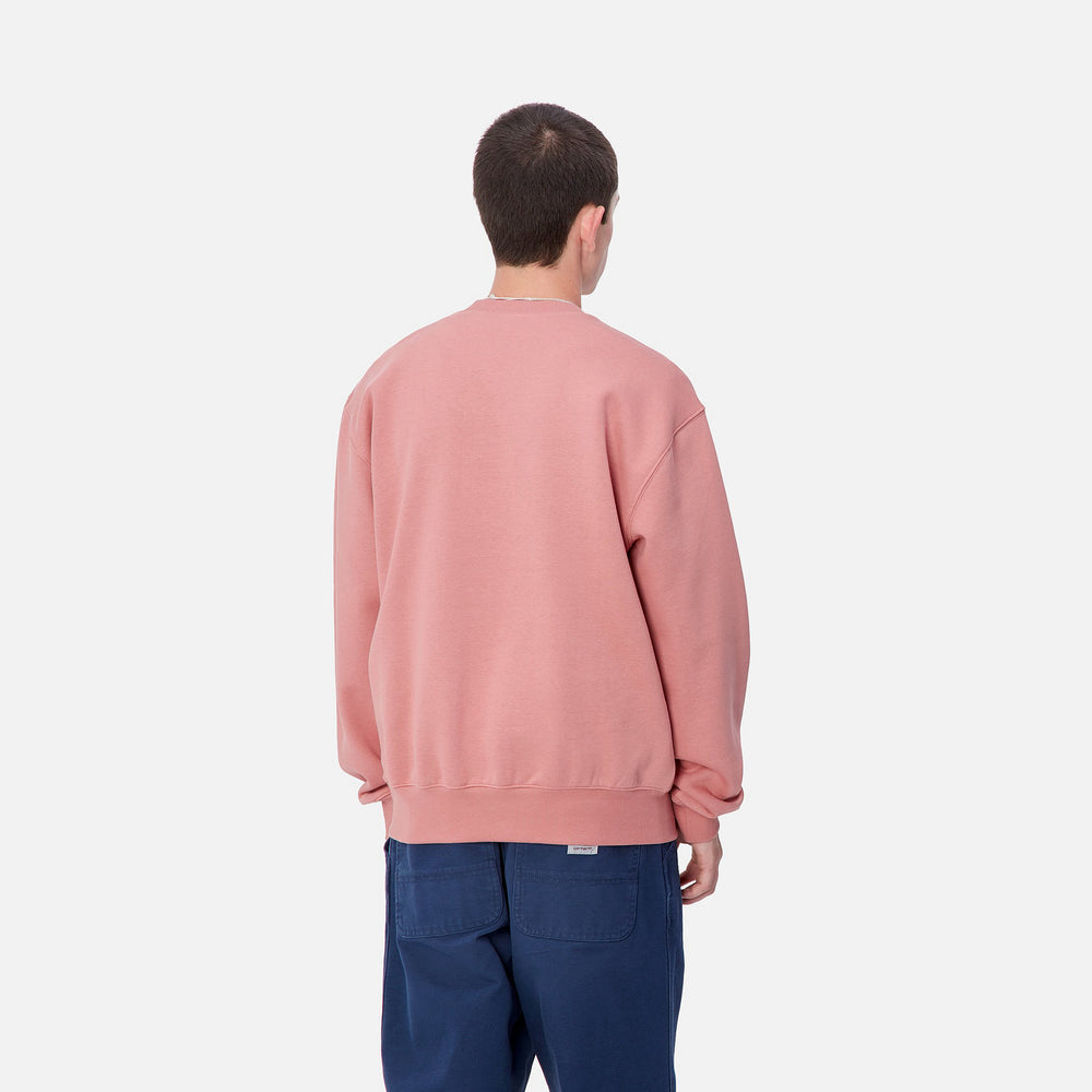 CREW CARHARTT WIP SWEAT DUSTY ROSE
