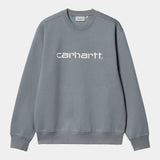CREW CARHARTT WIP SWEAT DOVE GRAY/WAX