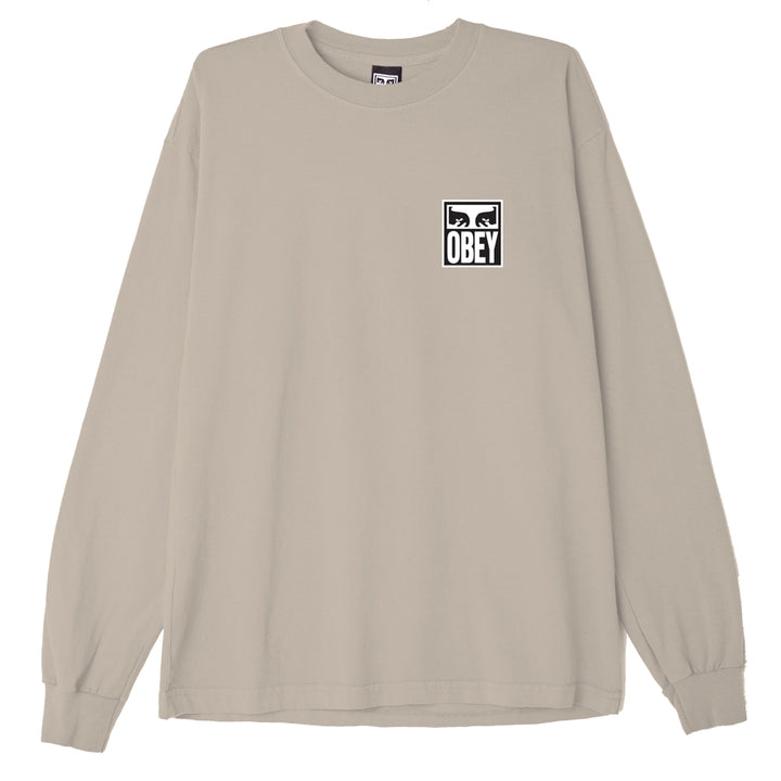 CTA OBEY L/S EYES ICON 2 IRISH CREAM