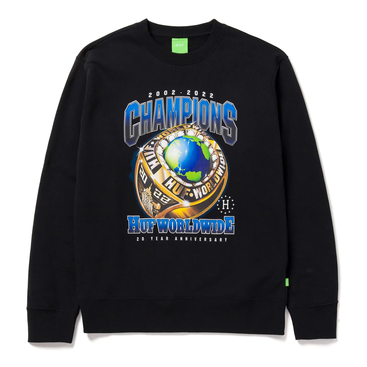 CREW HUF CHAMPIONS BLACK