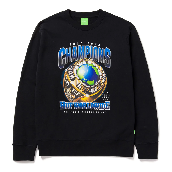 CREW HUF CHAMPIONS BLACK