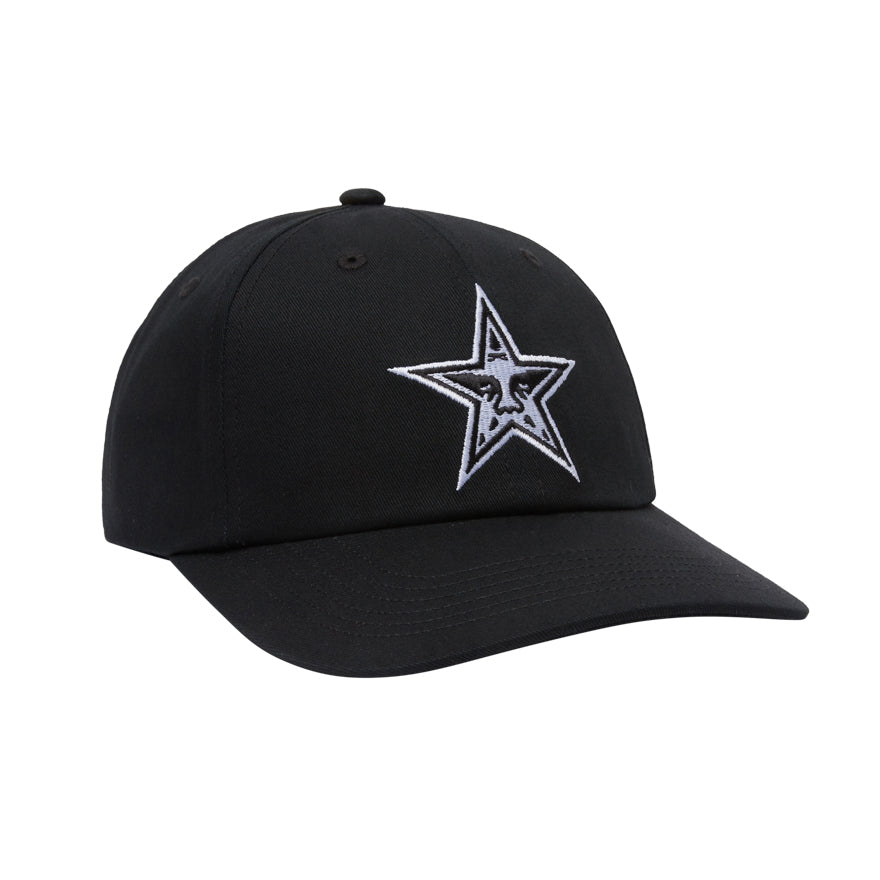 OBEY STAR 6P VELCRO BLACK CAP