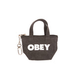 OBEY TOTEBAG KEYCHAIN BLACK