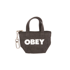 OBEY TOTEBAG KEYCHAIN BLACK