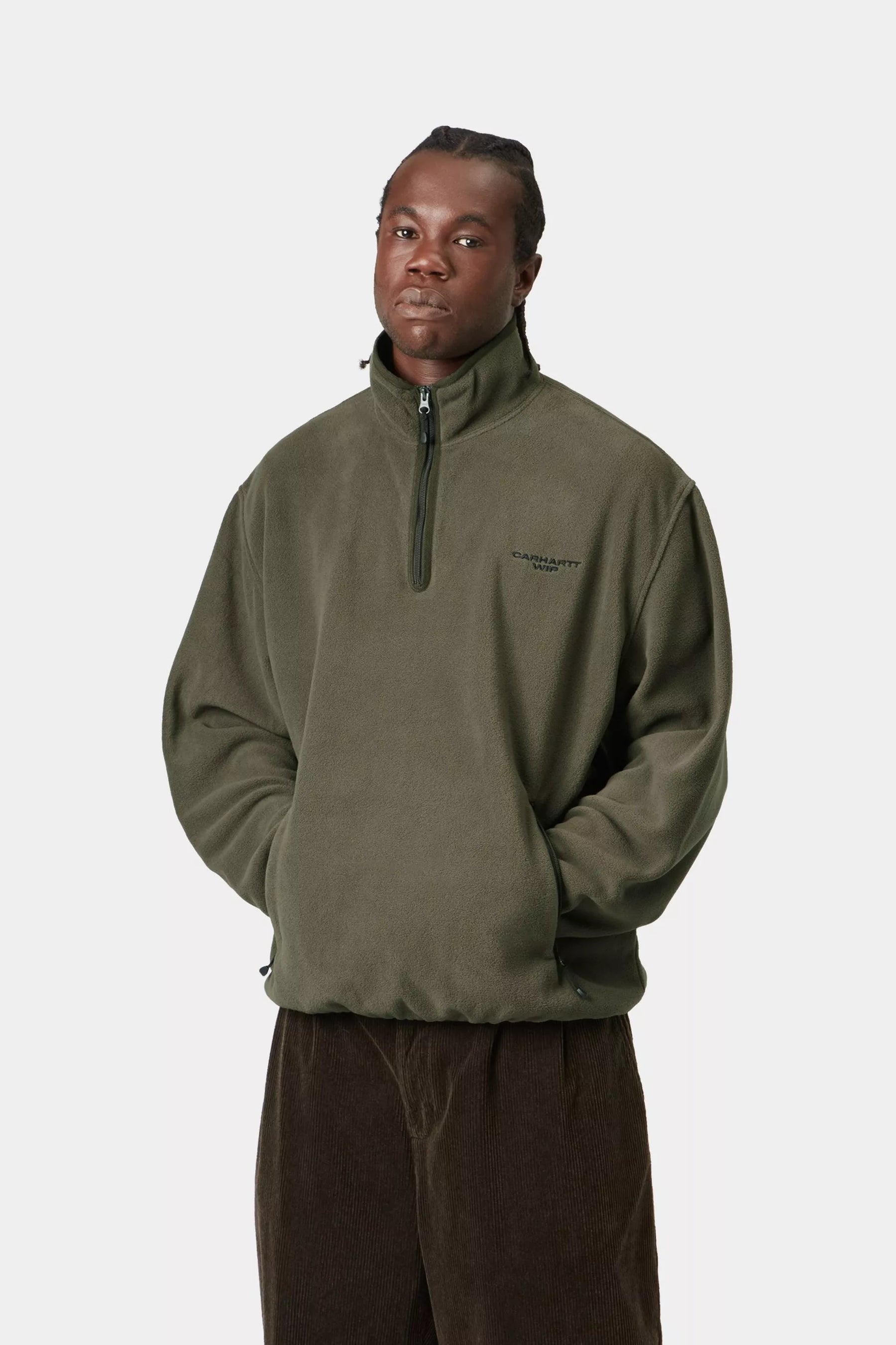 CHT CARHARTT WIP EDMORE HALF ZIP  CYPRES
