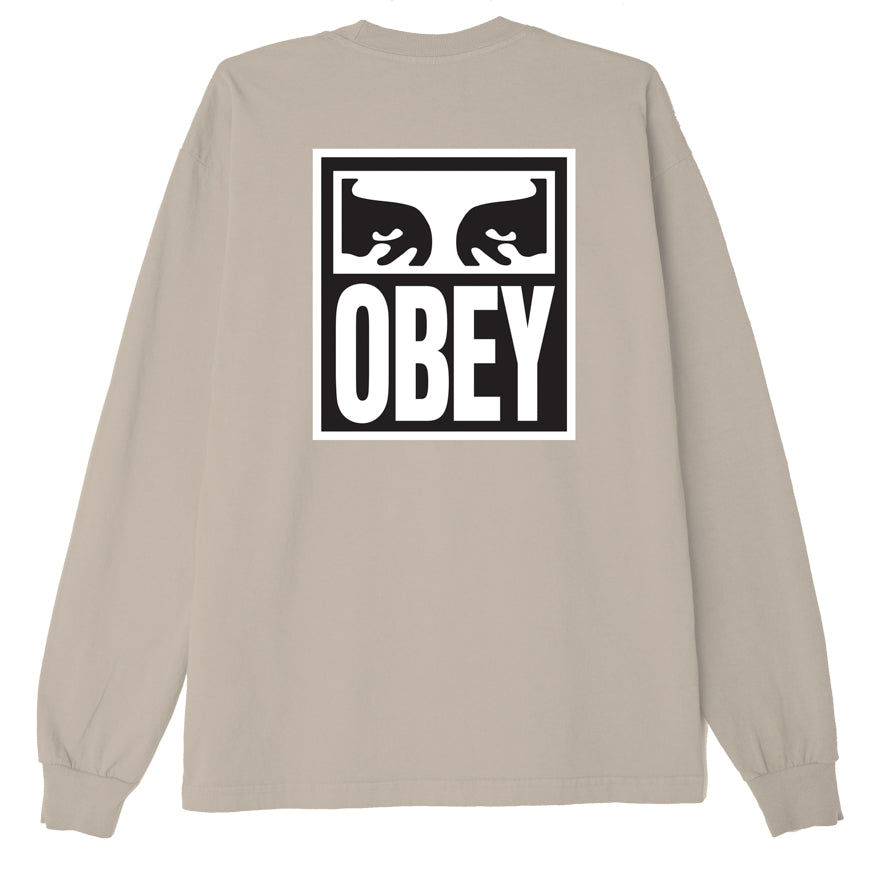 CTA OBEY L/S EYES ICON 2 IRISH CREAM
