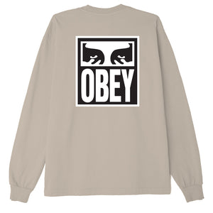 CTA OBEY L/S EYES ICON 2 IRISH CREAM