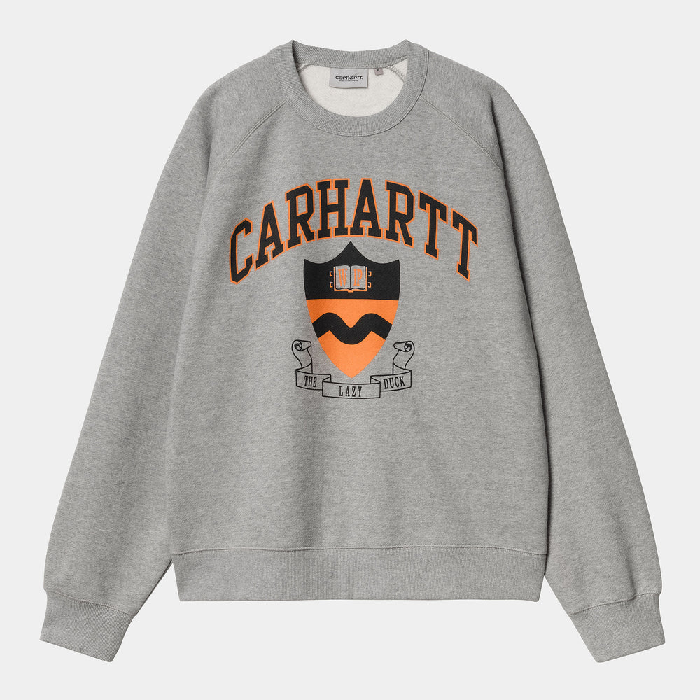 CREW CARHARTT WIP LAZY DUCK GREY HEATHER