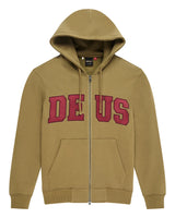 ZIP HOOD DEUS VICTORY LAP OLIVE GREEN