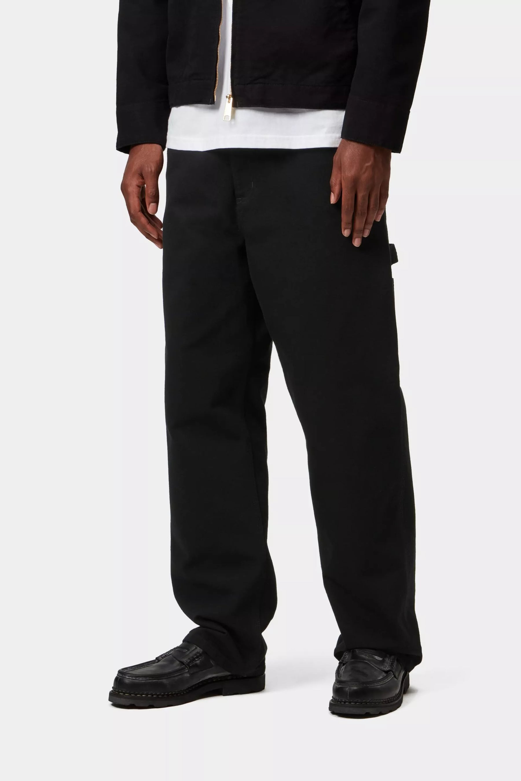 PANT CARHARTT WIP SINGLE KNEE CANVAS BLK