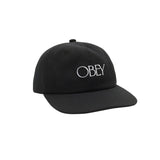 OBEY BASQUE 6PANEL STRPBCK BLACK CAP