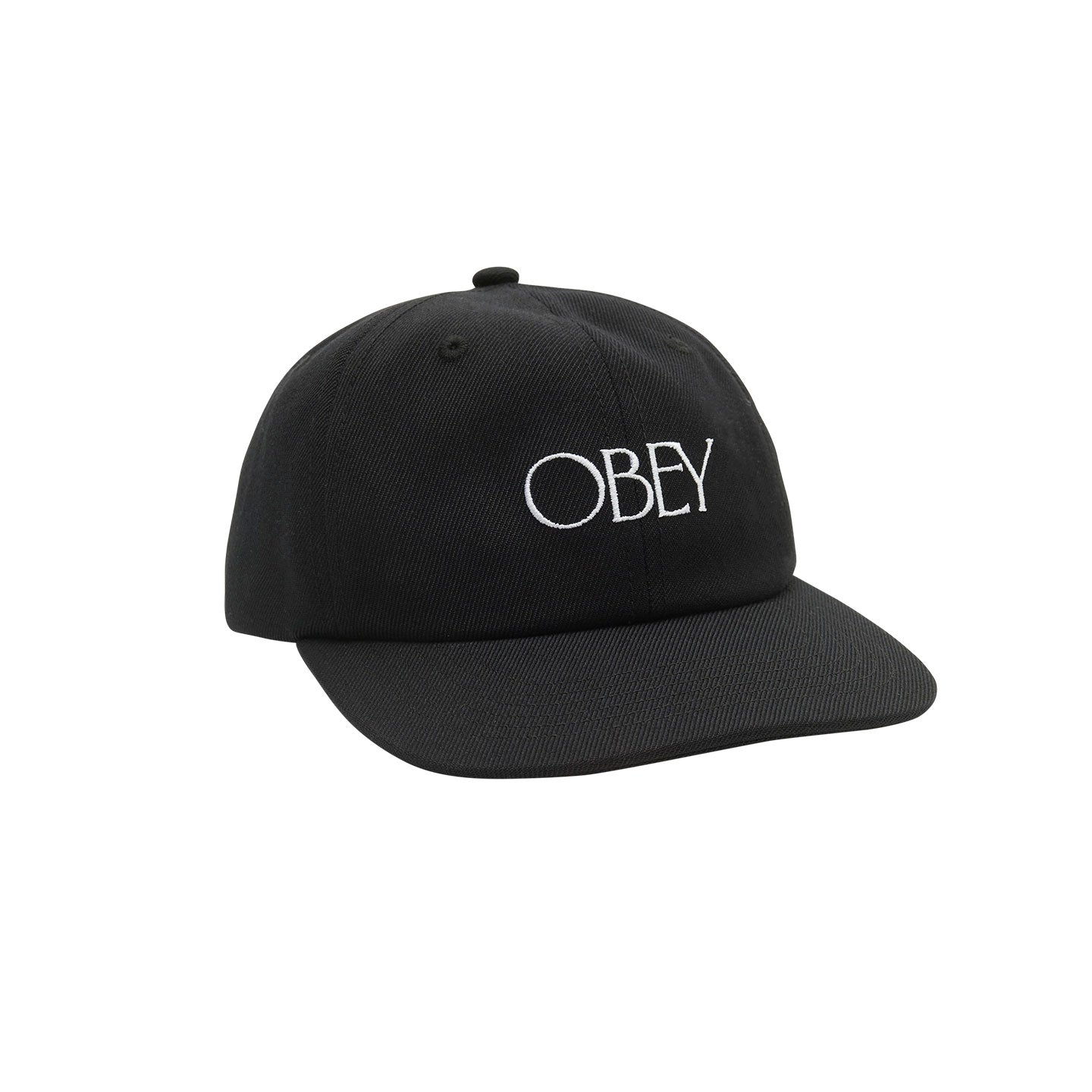 OBEY BASQUE 6PANEL STRPBCK BLACK CAP
