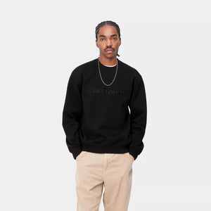 CREW CARHARTT WIP SWEAT BLACK/BLACK