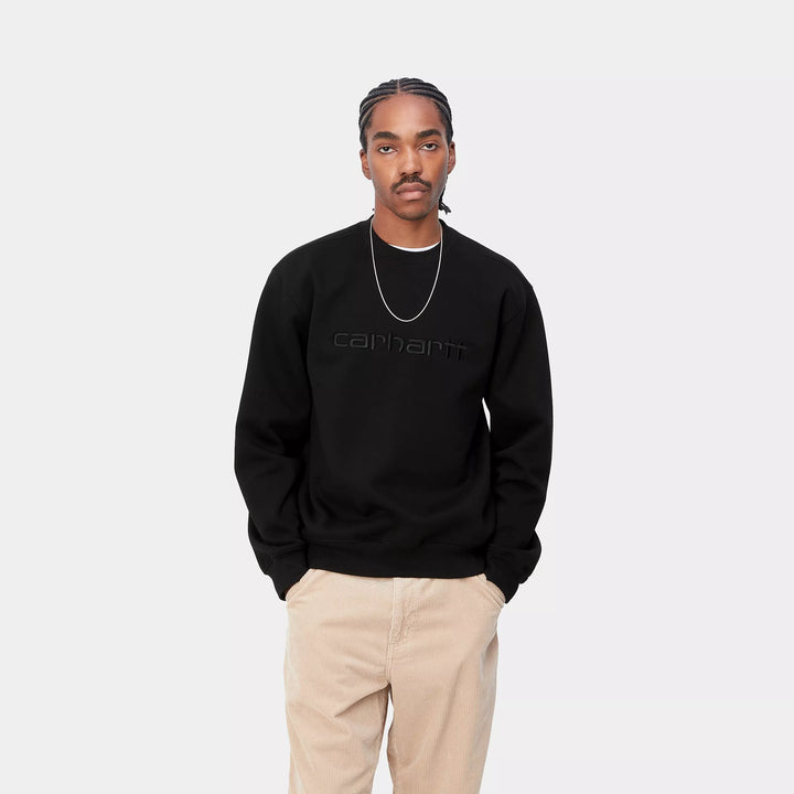 CREW CARHARTT WIP SWEAT BLACK/BLACK