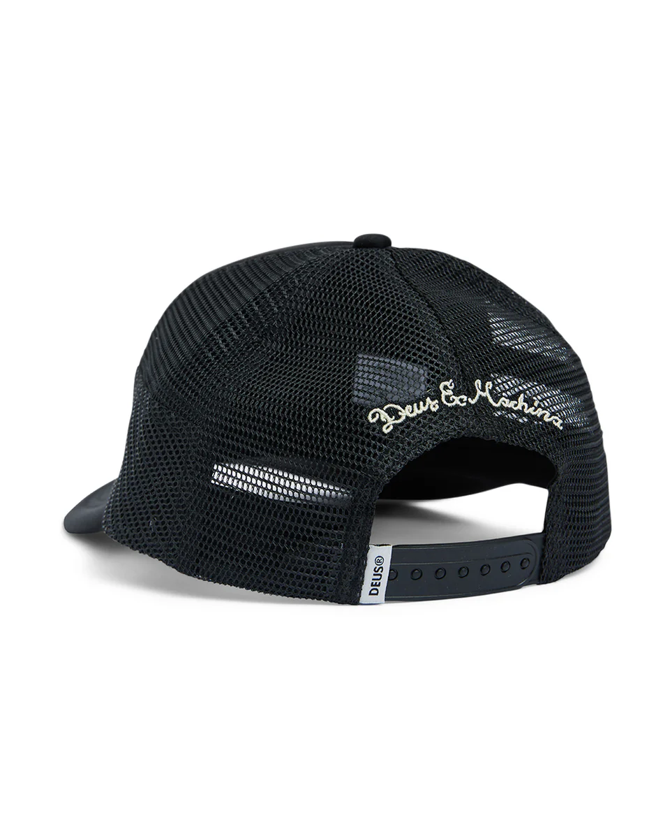DEUS KAMIL TRUCKER BLACK CAP
