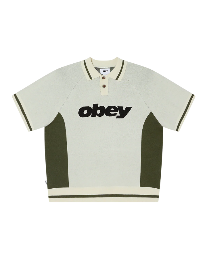 POLO OBEY SPORT POLO SWEATER UNBLEACHED