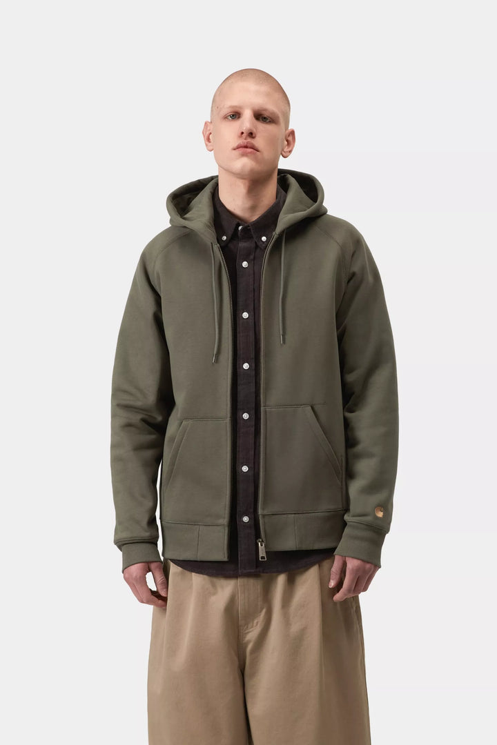 HOOD ZIP CARHARTT WIP CHASE LEAF