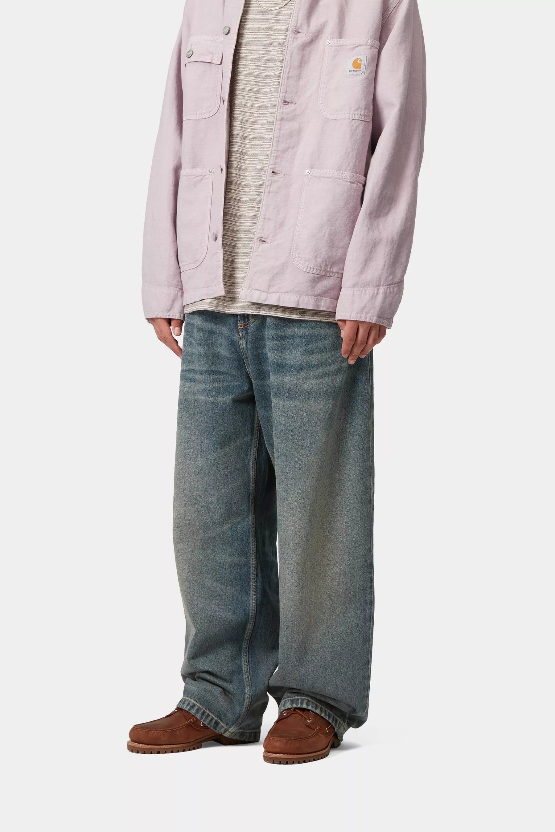 PANT CARHARTT WIP BRANDON BLUE WORN USED