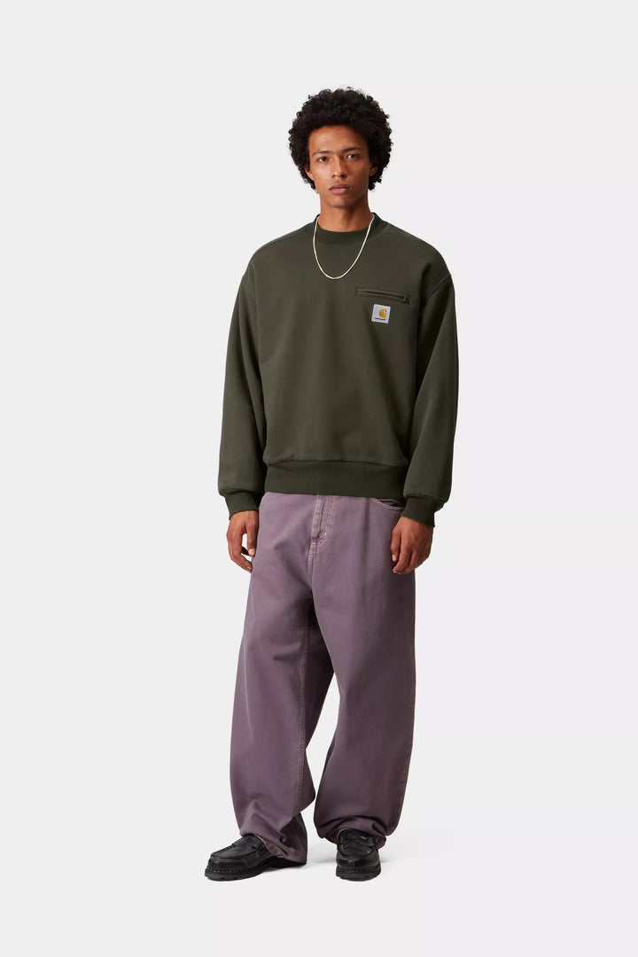 CREW CARHARTT WIP DETROIT OLIVE STONE